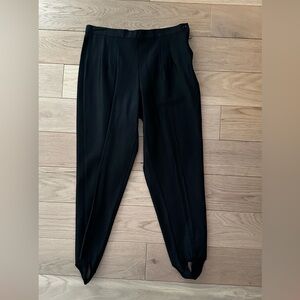 Vintage dead stock Jordana made in USA black stirrup pants